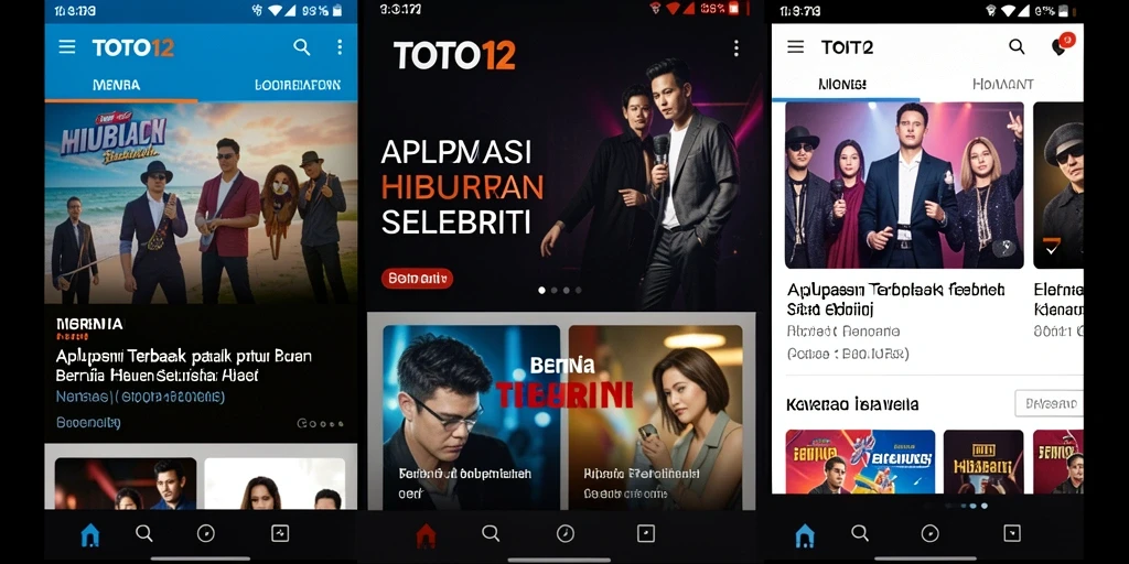 Tampilan antarmuka TOTO12 yang atraktif dan informatif.